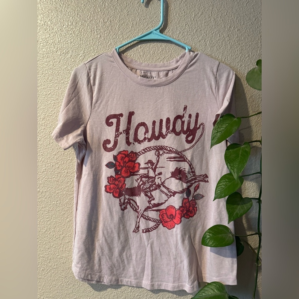 Might fine howdy scoop neck tee